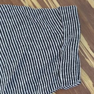 LAST CHANCE or CHARITY Caution To The Wind Black and White Striped crop top